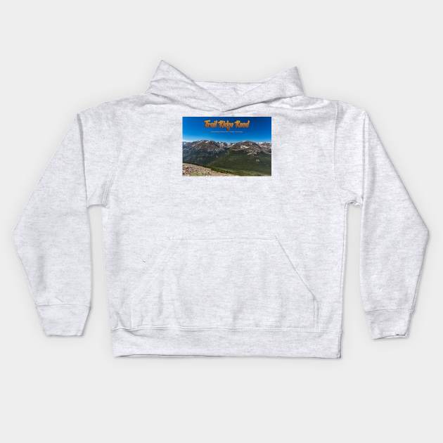 Trail Ridge Road in Rocky Mountain National Park Kids Hoodie by Gestalt Imagery